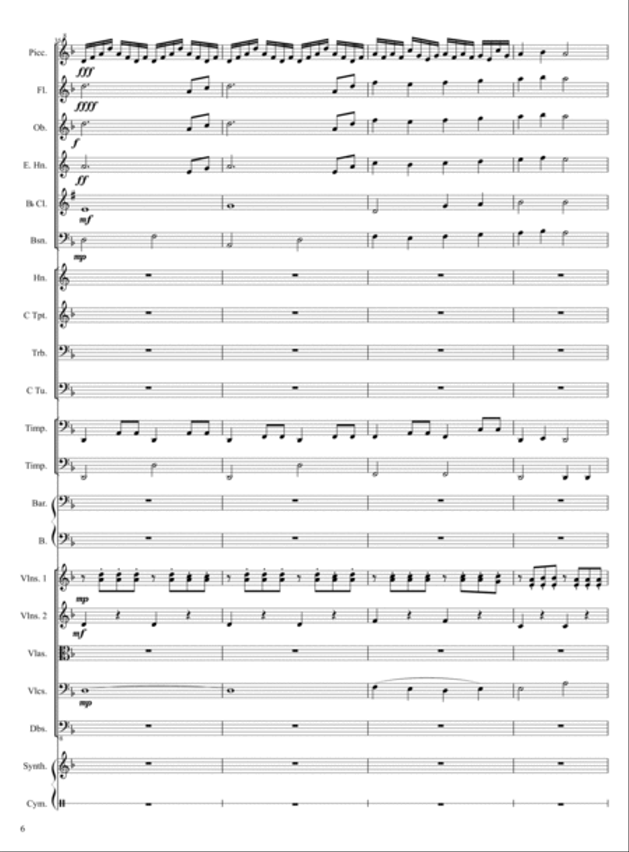 Battle Full Orchestra scores gallery preview page 6