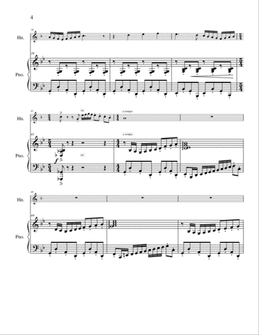 Sonatina Horn scores gallery preview page 4