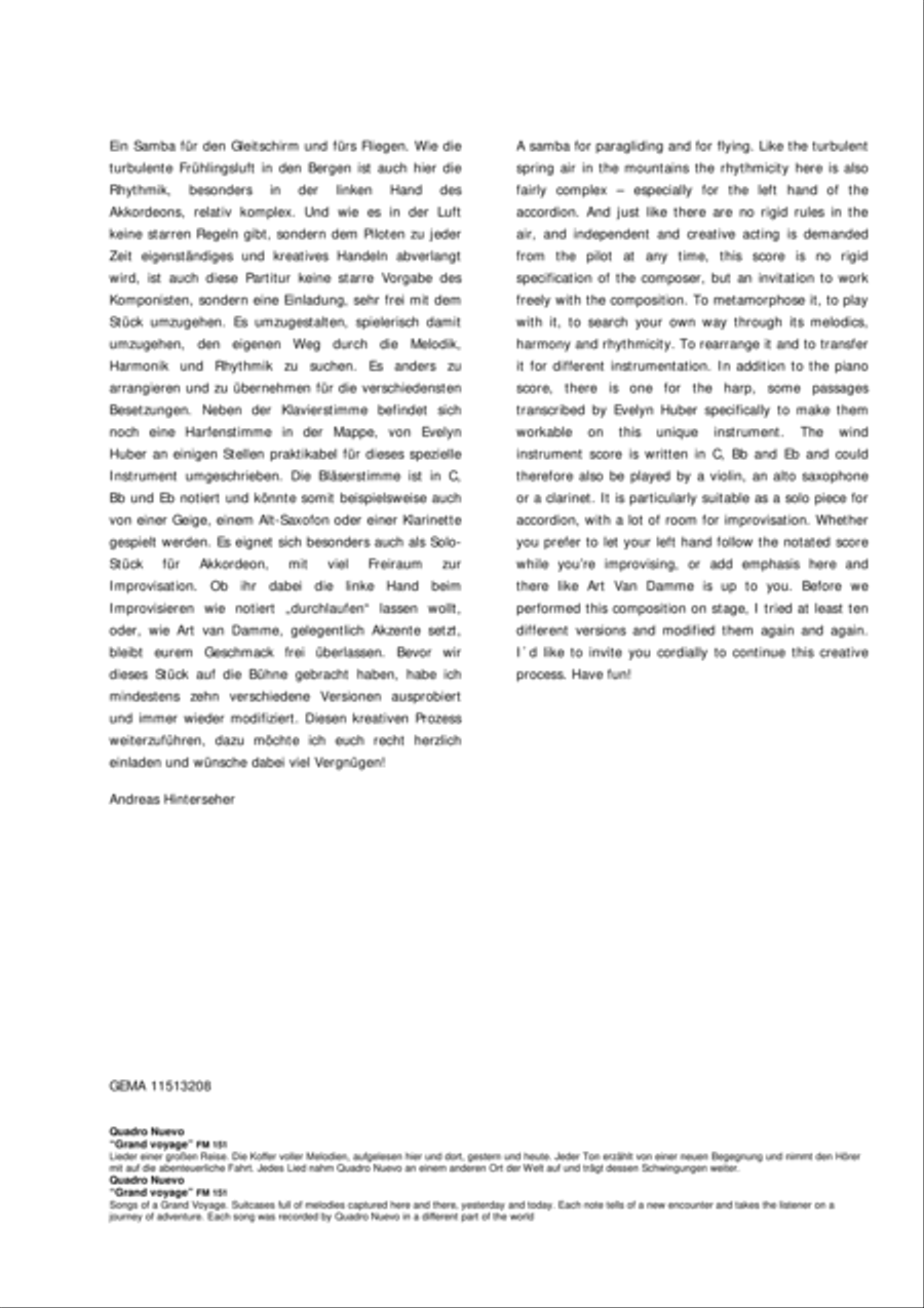 Samba para Parapente Orchestra scores gallery preview page 2