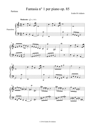 Fantasia n° 1 per piano op. 85