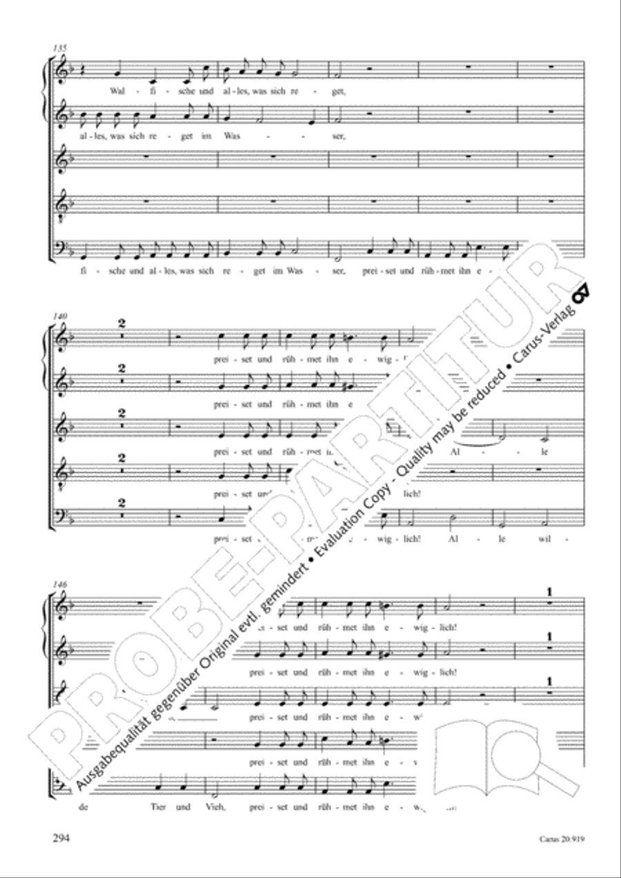 Opera varia I. Works with 1-7 parts (Complete edition, vol. 19) [Werke mit 1-7 obligaten Stimmen] Score scores gallery preview page 351