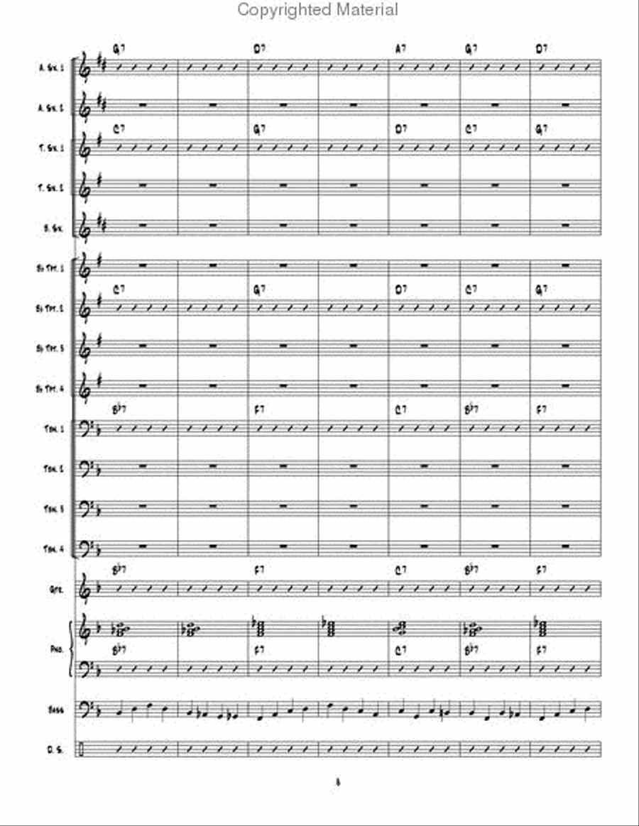 Big Red Rooster Jazz Ensemble scores gallery preview page 8