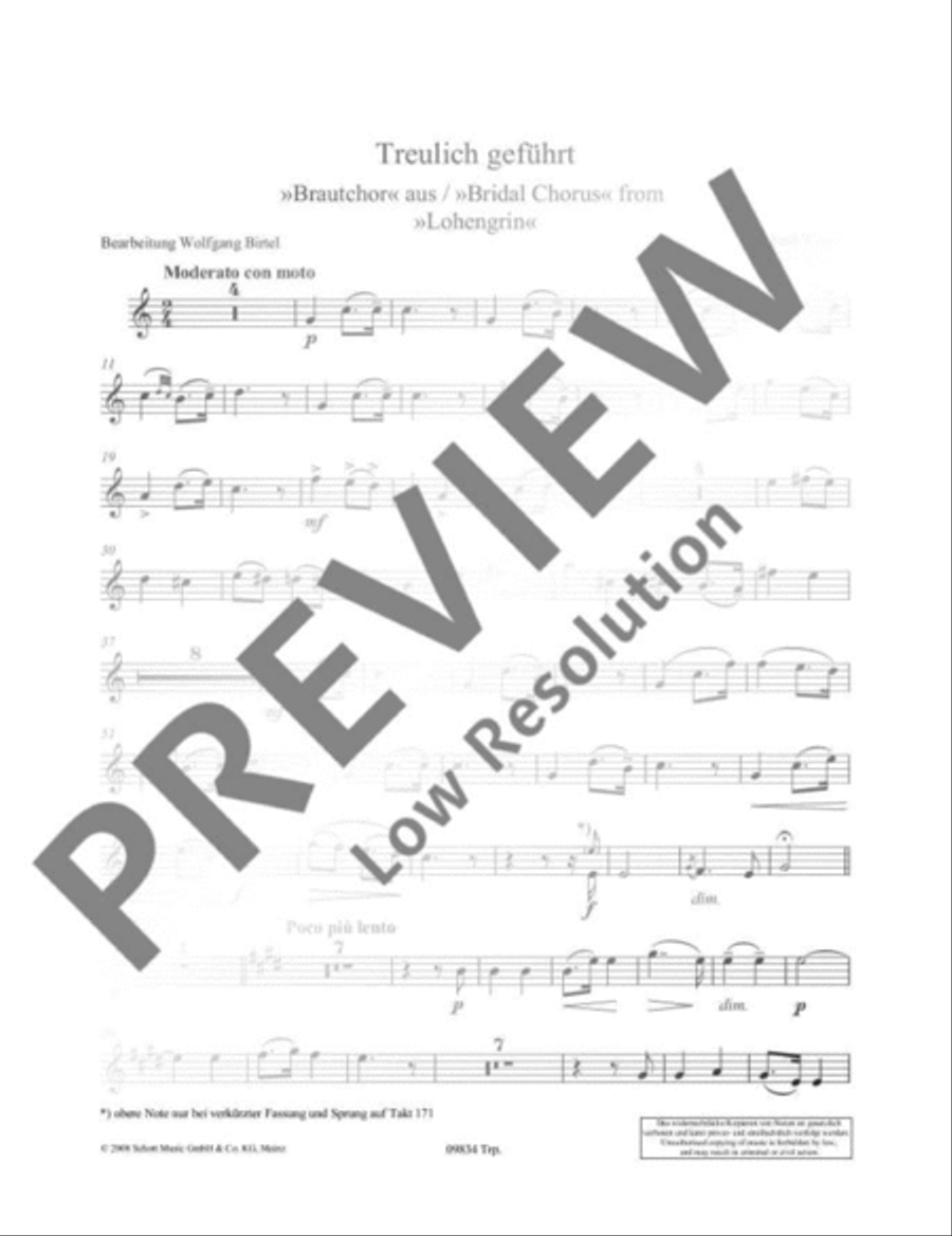 Treulich geführt B-Flat Trumpet scores gallery preview page 13