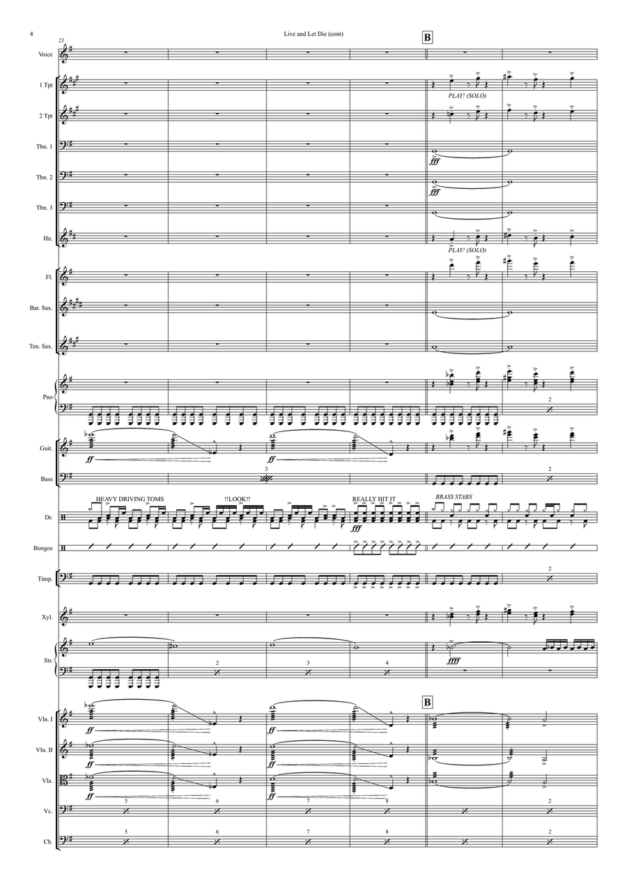 Live And Let Die Live And Let Die Jazz Ensemble scores gallery preview page 4