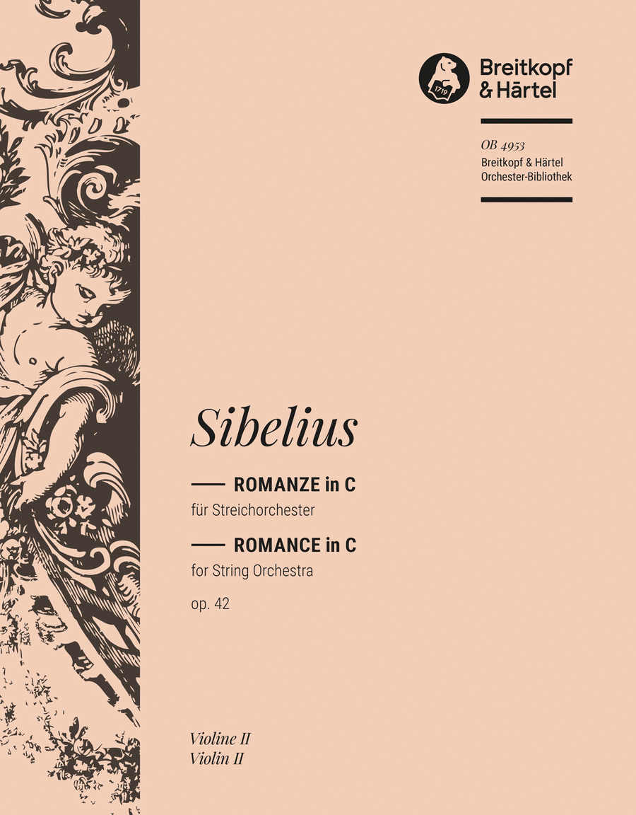 Romance in C major Op. 42 Orchestra scores gallery preview page 1
