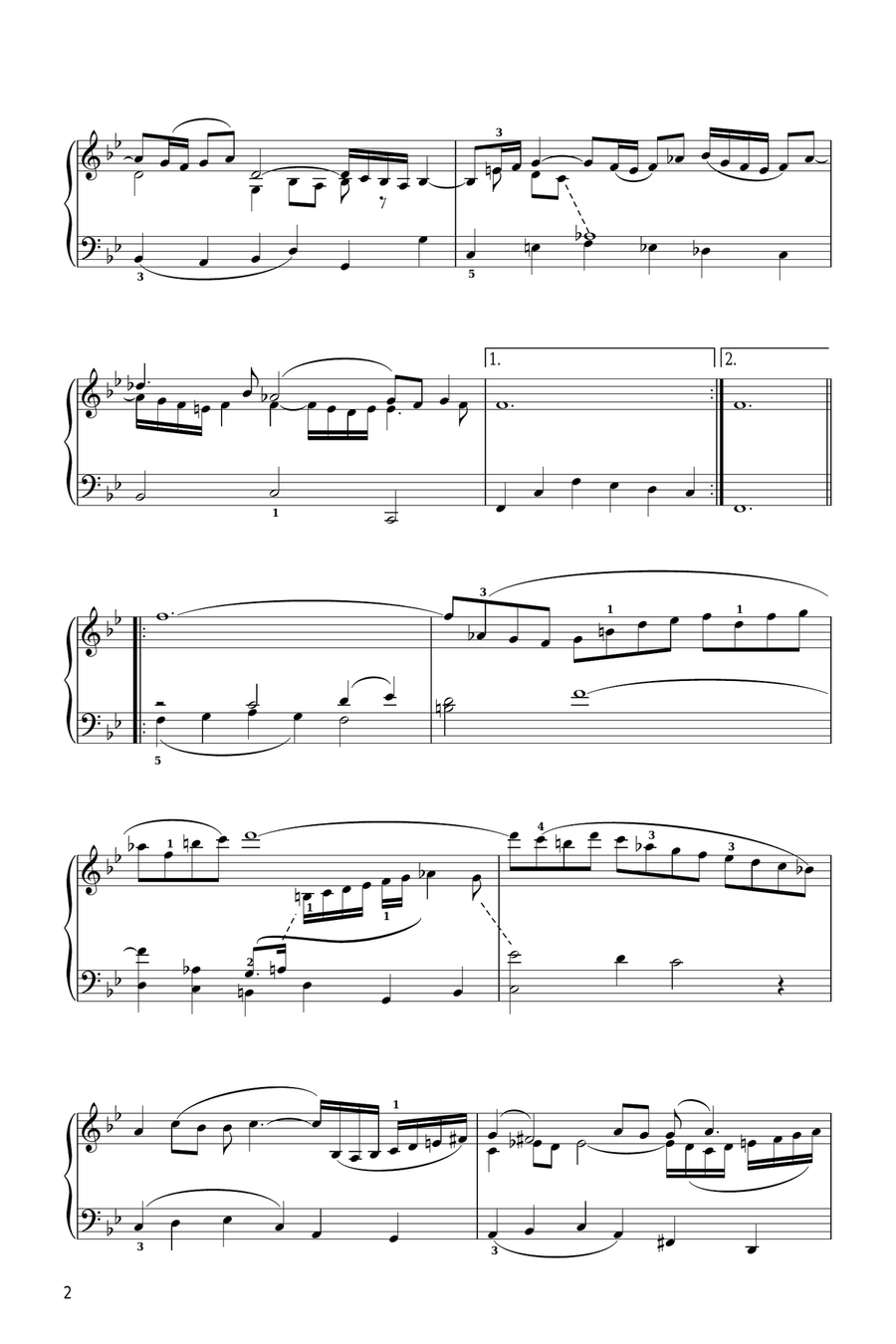 Viola da Gamba Sonata In G Minor (2nd Movement) Viola scores gallery preview page 2