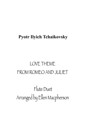 Book cover for TCHAIKOVSKY - LOVE THEME FROM ROMEO AND JULIET FOR FLUTES