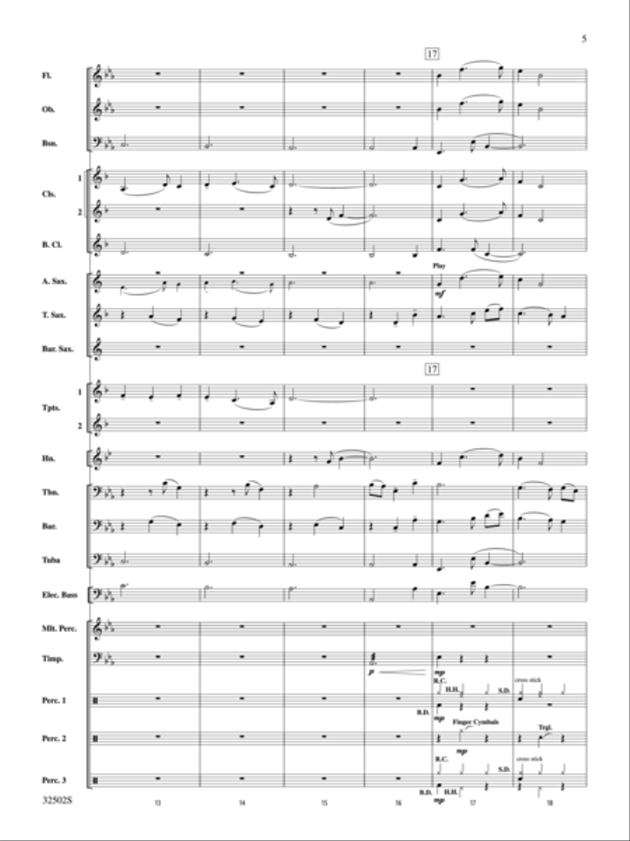 A Tribute to Journey Concert Band scores gallery preview page 4