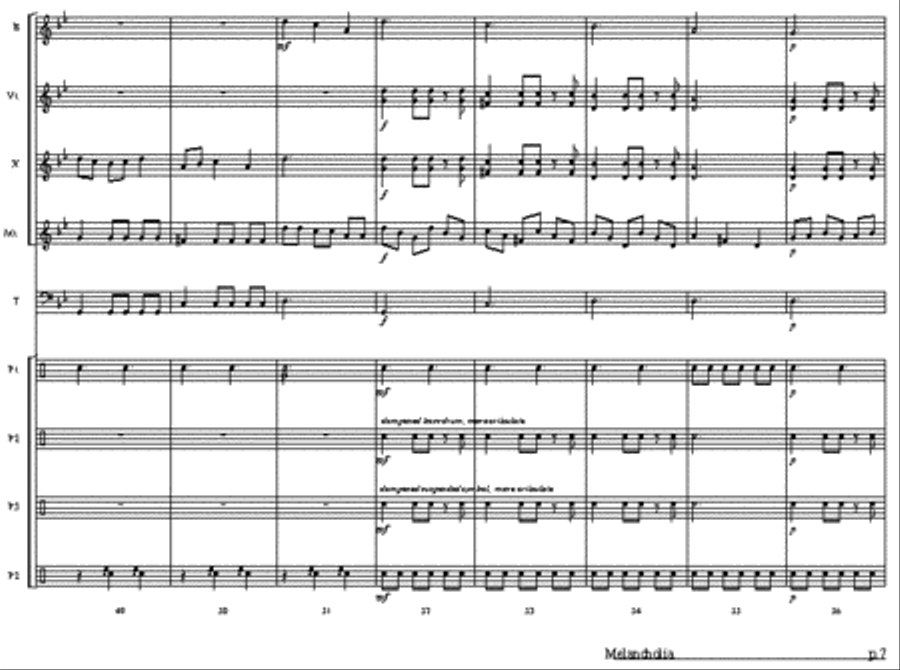 Melancholia Set of Parts scores gallery preview page 2