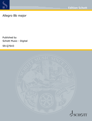 Book cover for Allegro Bb major