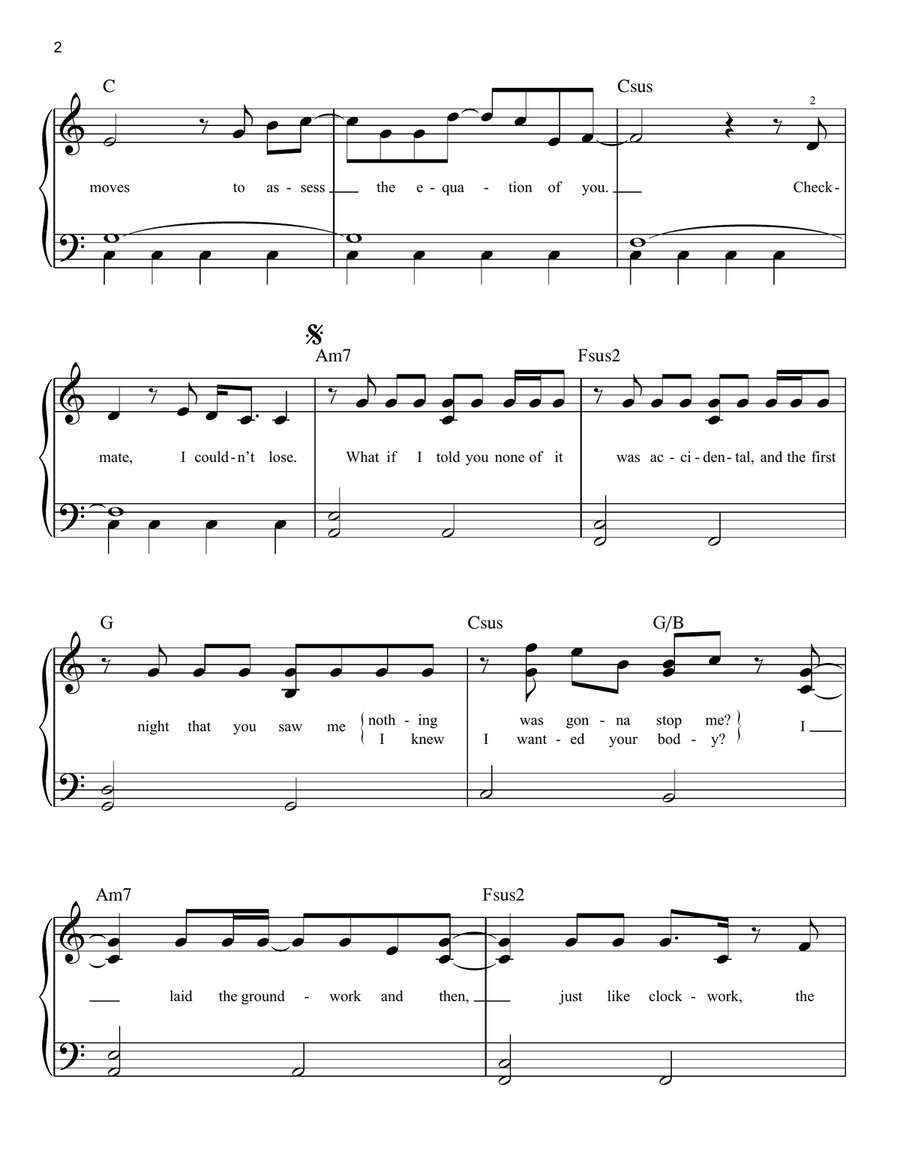 Mastermind Easy Piano scores gallery preview page 2