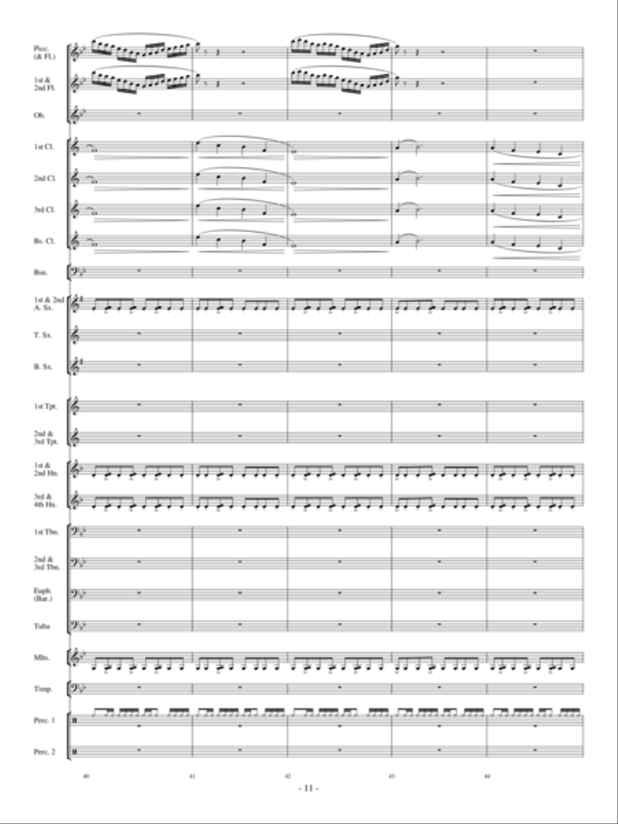 Sensei's Ride On The Cherry Blossom Express Concert Band scores gallery preview page 10