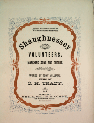 Shaughnessey Volunteers. Marching Song and Chorus