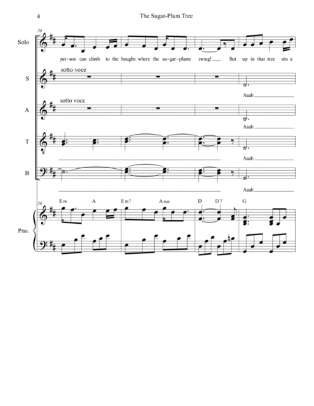The Sugar-Plum Tree (Solo with SATB) image number null