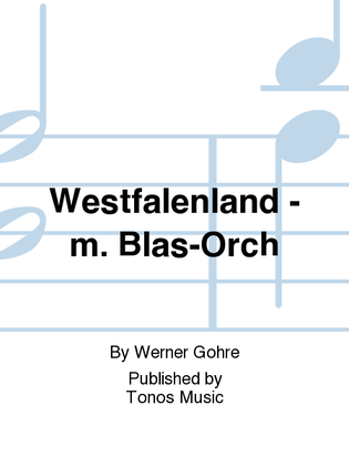 Book cover for Westfalenland - m. Blas-Orch