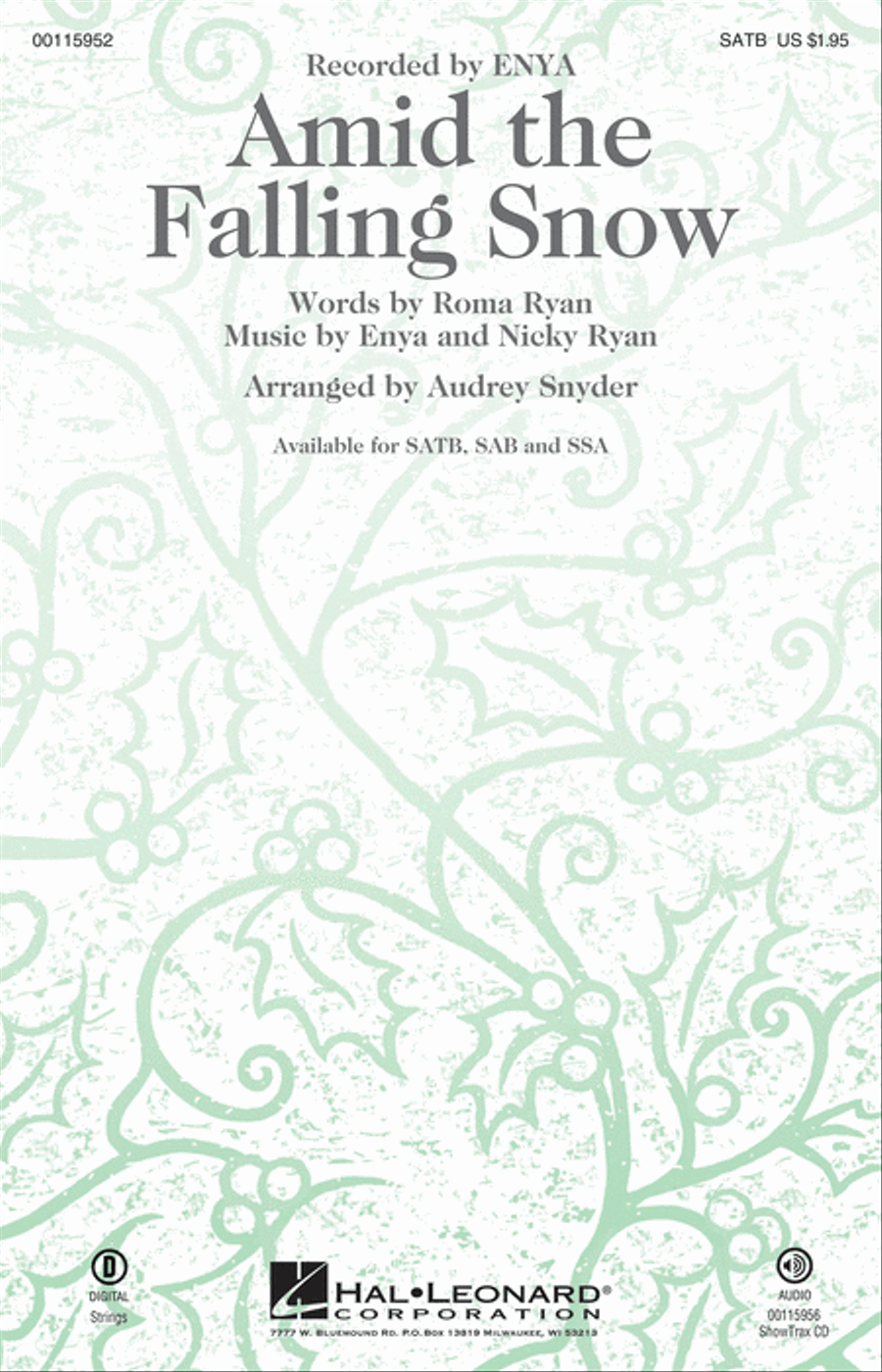 Amid the Falling Snow 4-Part scores gallery preview page 1