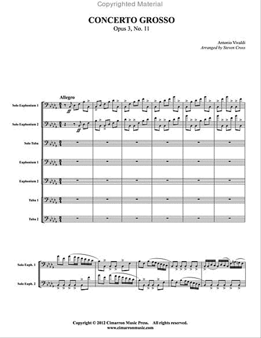 Concerto Grosso Concerto Grosso Euphonium scores gallery preview page 2