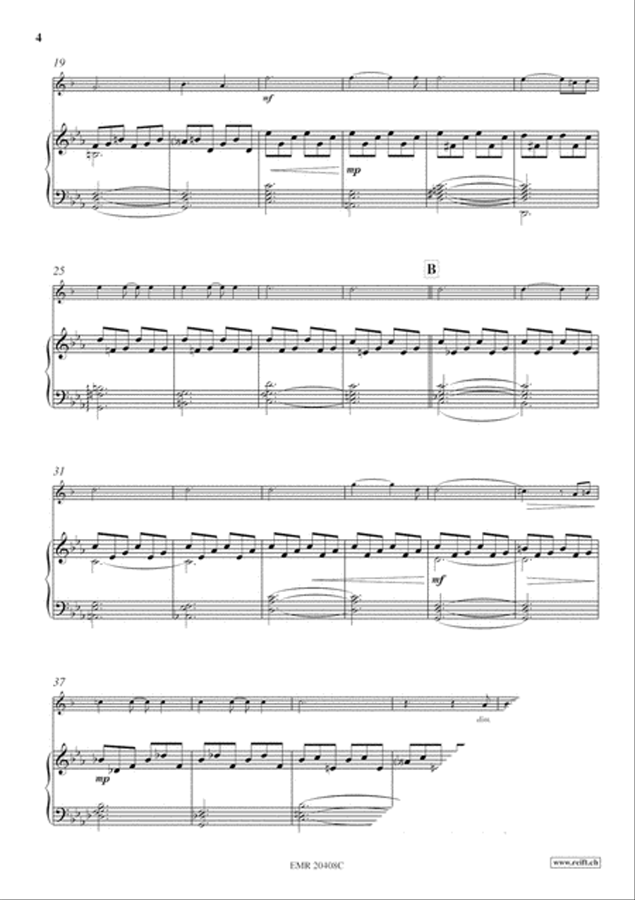 Ave Maria Clarinet Solo scores gallery preview page 5