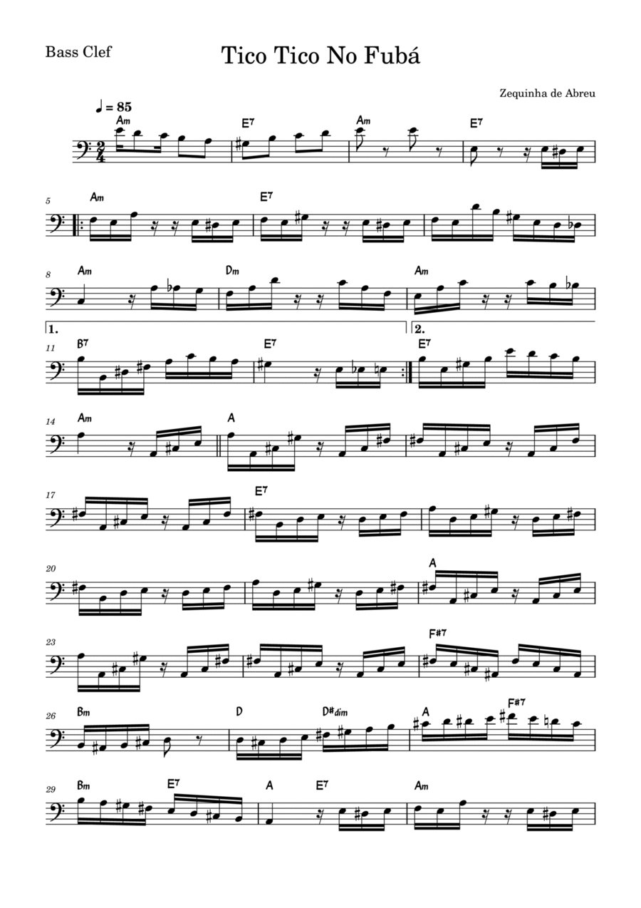 Tico Tico (tico Tico No Fuba) Trombone Solo scores gallery preview page 1