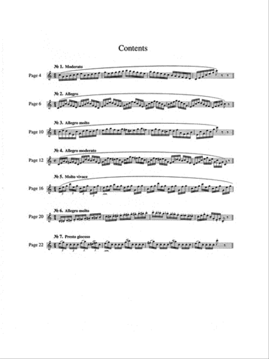 Seven Daily Exercises, Op. 5 Flute scores gallery preview page 4