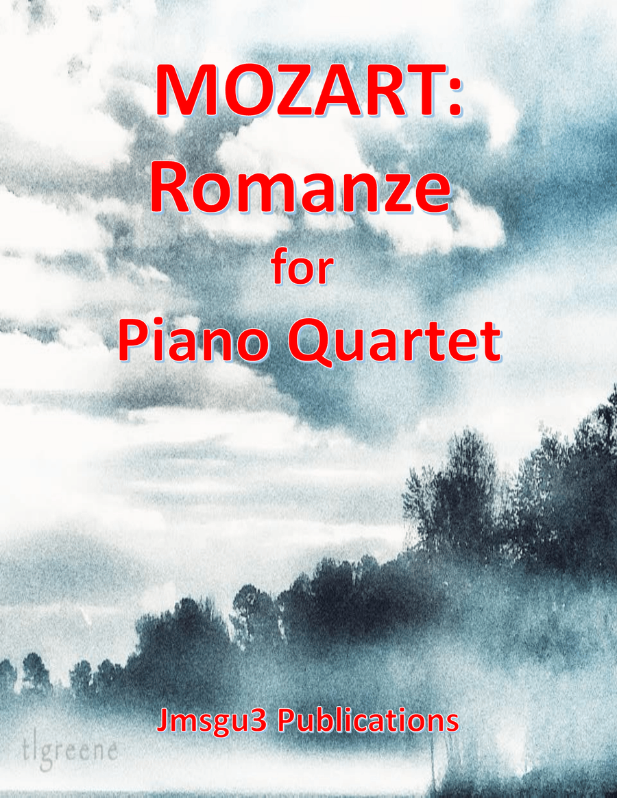 Mozart: Romanze from K. 525 for Piano Quartet Piano Quartet scores gallery preview page 1