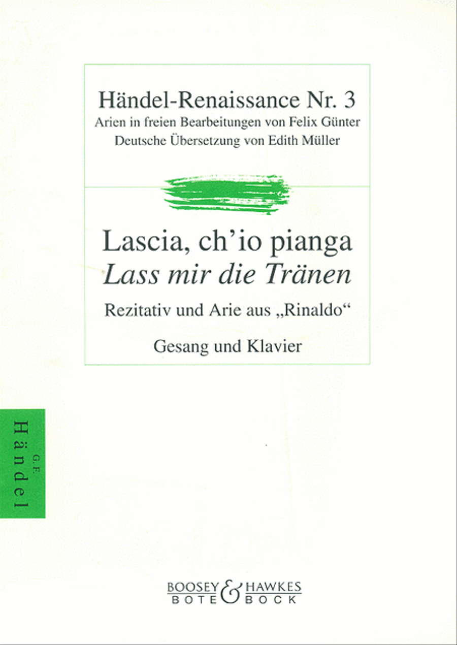 Lascia Ch'io Pianga Voice scores gallery preview page 1