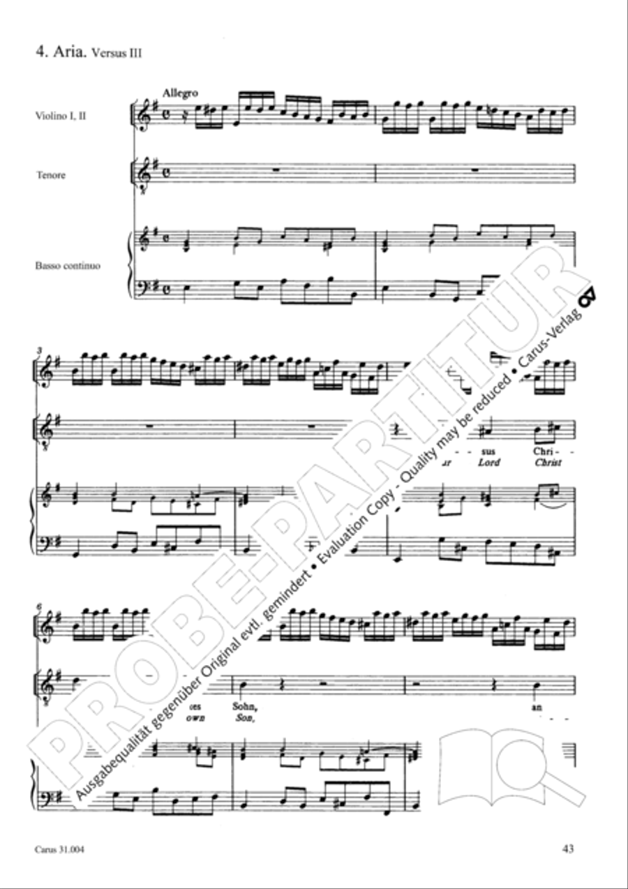 Christ lay in death's cold prison (Christ lag in Todesbanden) 4-Part scores gallery preview page 44