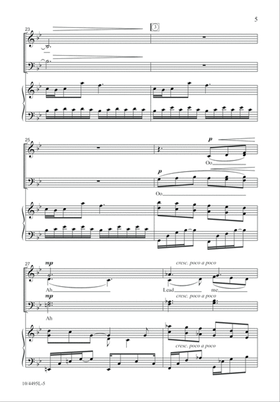 Lead Me, Lord 4-Part scores gallery preview page 6