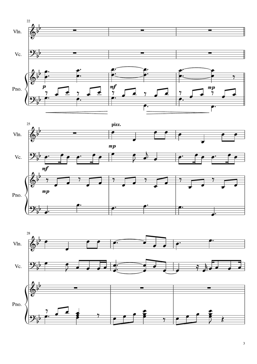A Thousand Years Chamber Orchestra scores gallery preview page 4