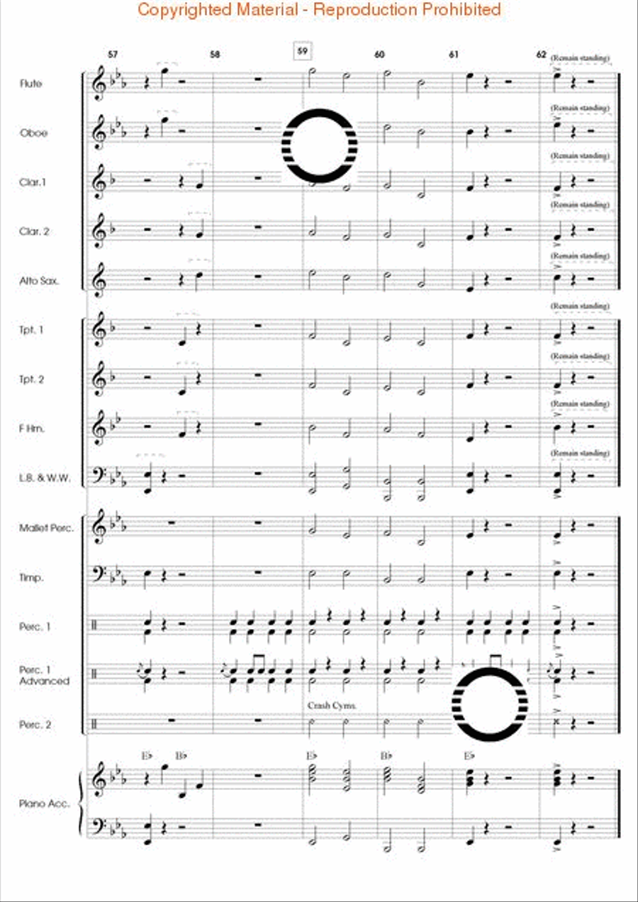 Popcorn Prelude Concert Band scores gallery preview page 13