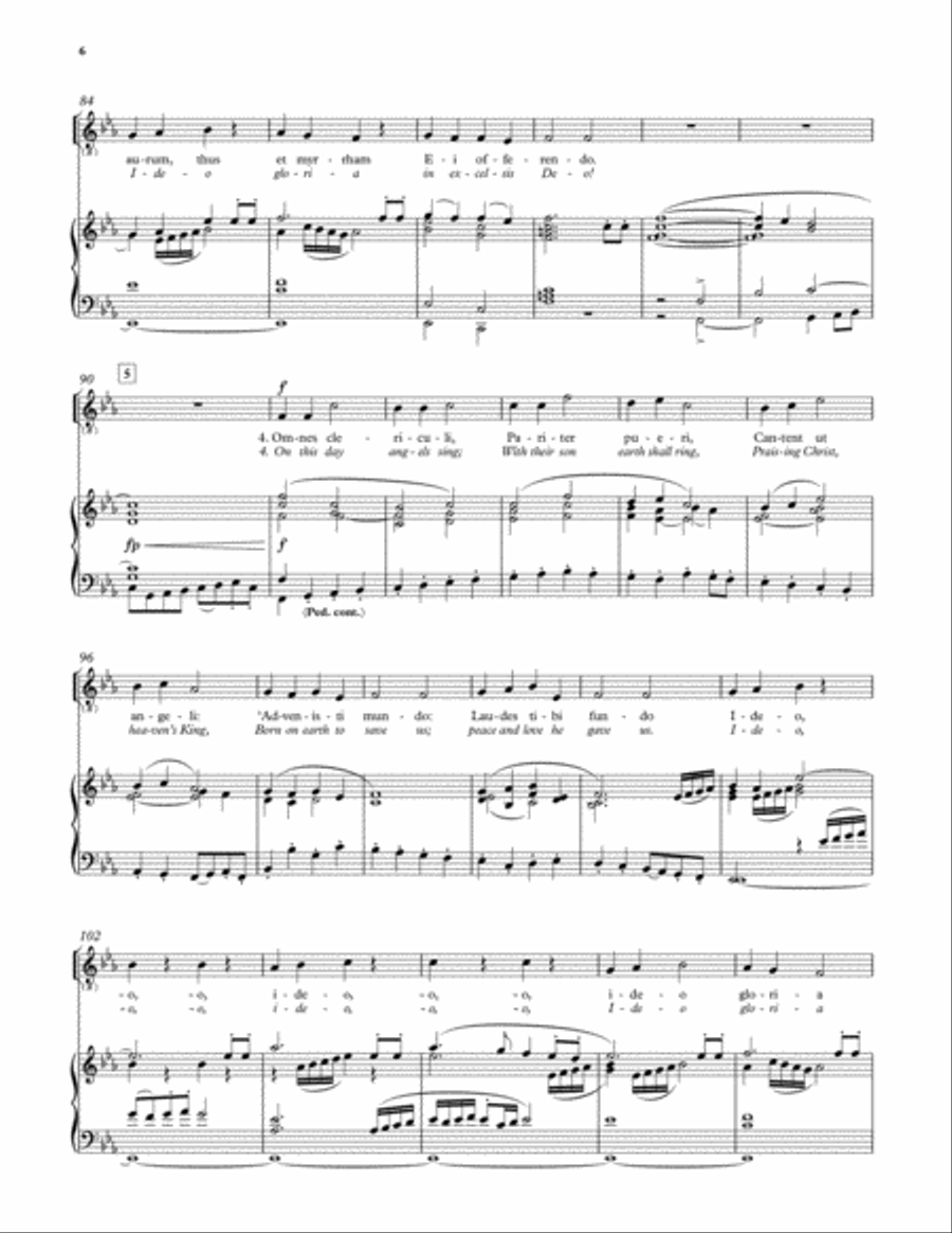 Christus Natus Est Christus Natus Est 4-Part scores gallery preview page 6