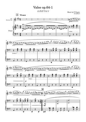 "Valse op.64-1" (Gdur) baritone sax & piano