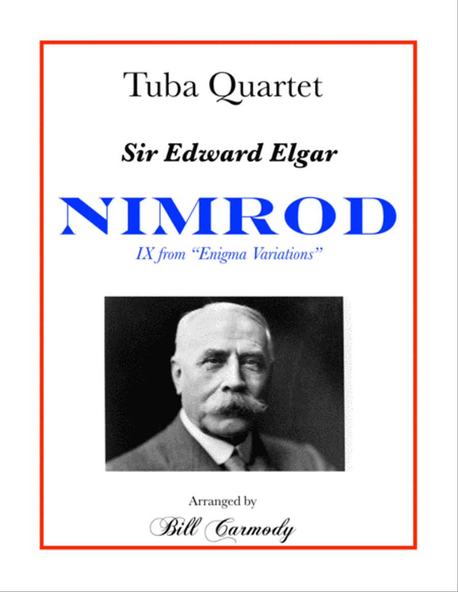Nimrod from Enigma Variation plus a chorale excerpt from Beethoven piano concerto No 5 Brass Ensemble scores gallery preview page 1