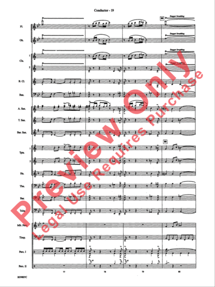 Fields of Kent Concert Band scores gallery preview page 21
