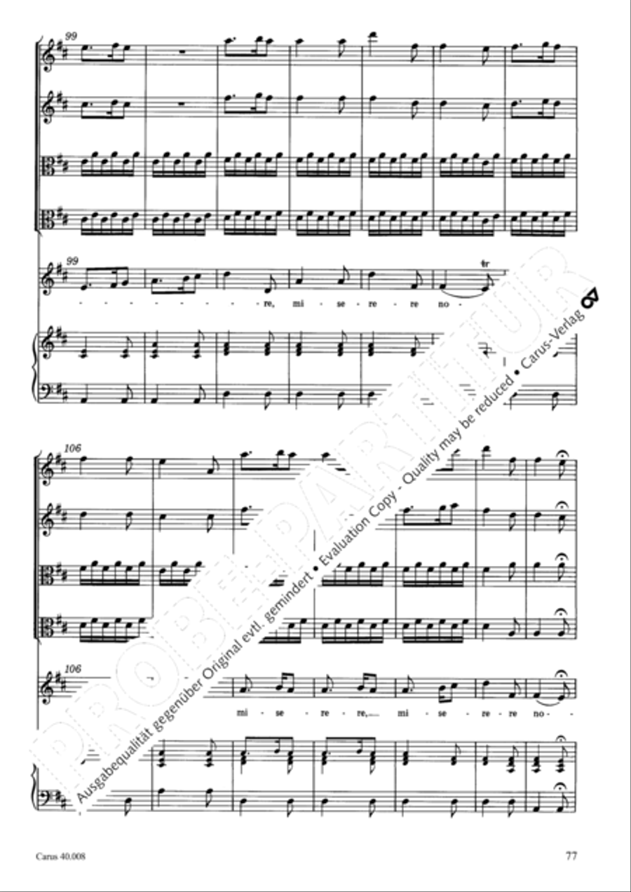 Introduzione e Gloria 4-Part scores gallery preview page 78