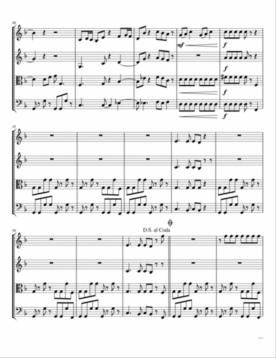 My Sharona String Quartet scores gallery preview page 5