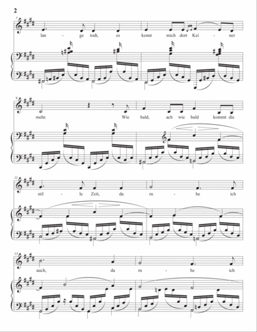 SCHUMANN: In der Fremde, Op. 39 no. 1 (transposed to C-sharp minor) Voice scores gallery preview page 3