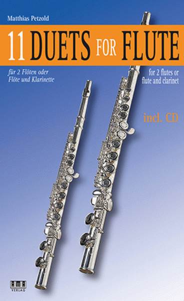 11 Duets for Flute-for 2 Flutes or Clarinet and Flute Woodwind Duet - Sheet Music