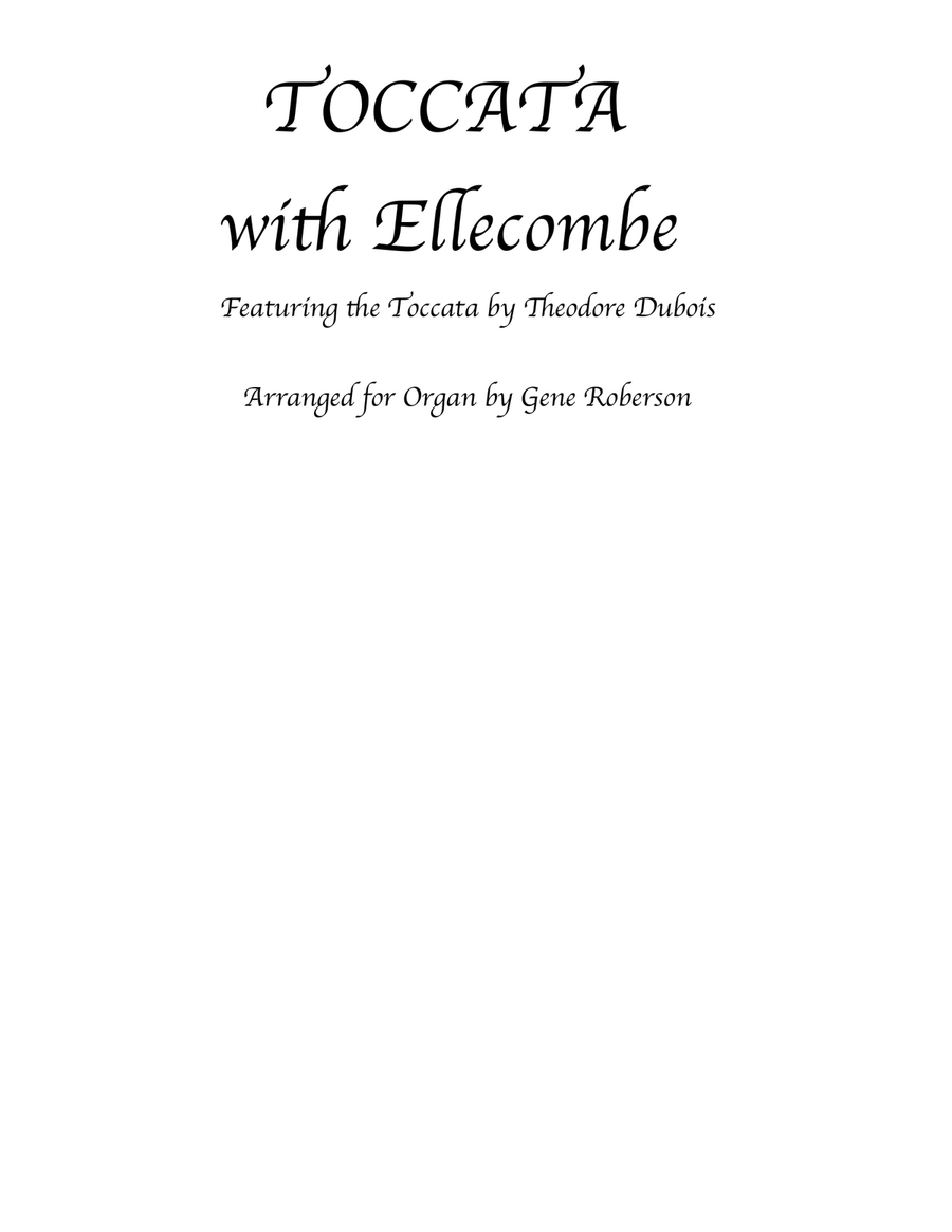 Toccata Dubois with Ellecombe for Organ Organ Solo scores gallery preview page 1
