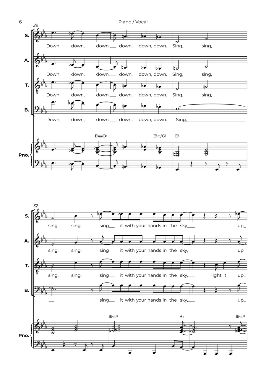 Sing 4-Part scores gallery preview page 6