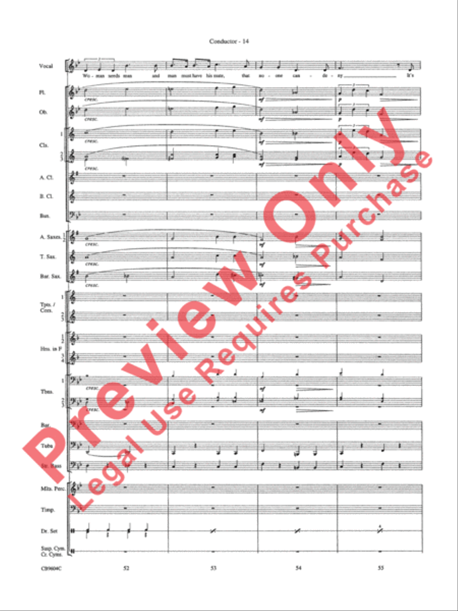 As Time Goes By Concert Band scores gallery preview page 17