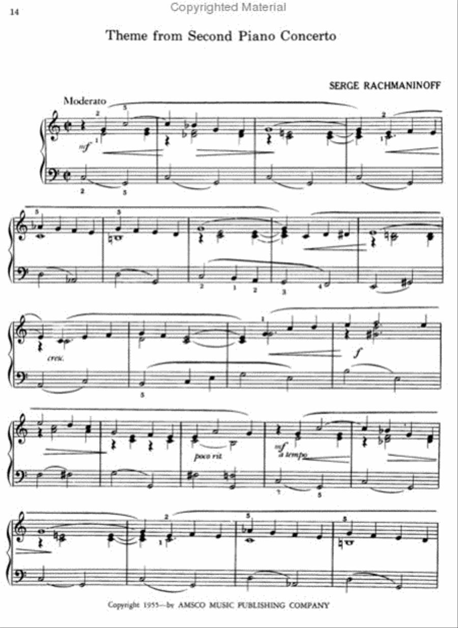 Treasury of Popular Classics for Piano Piano Solo scores gallery preview page 2