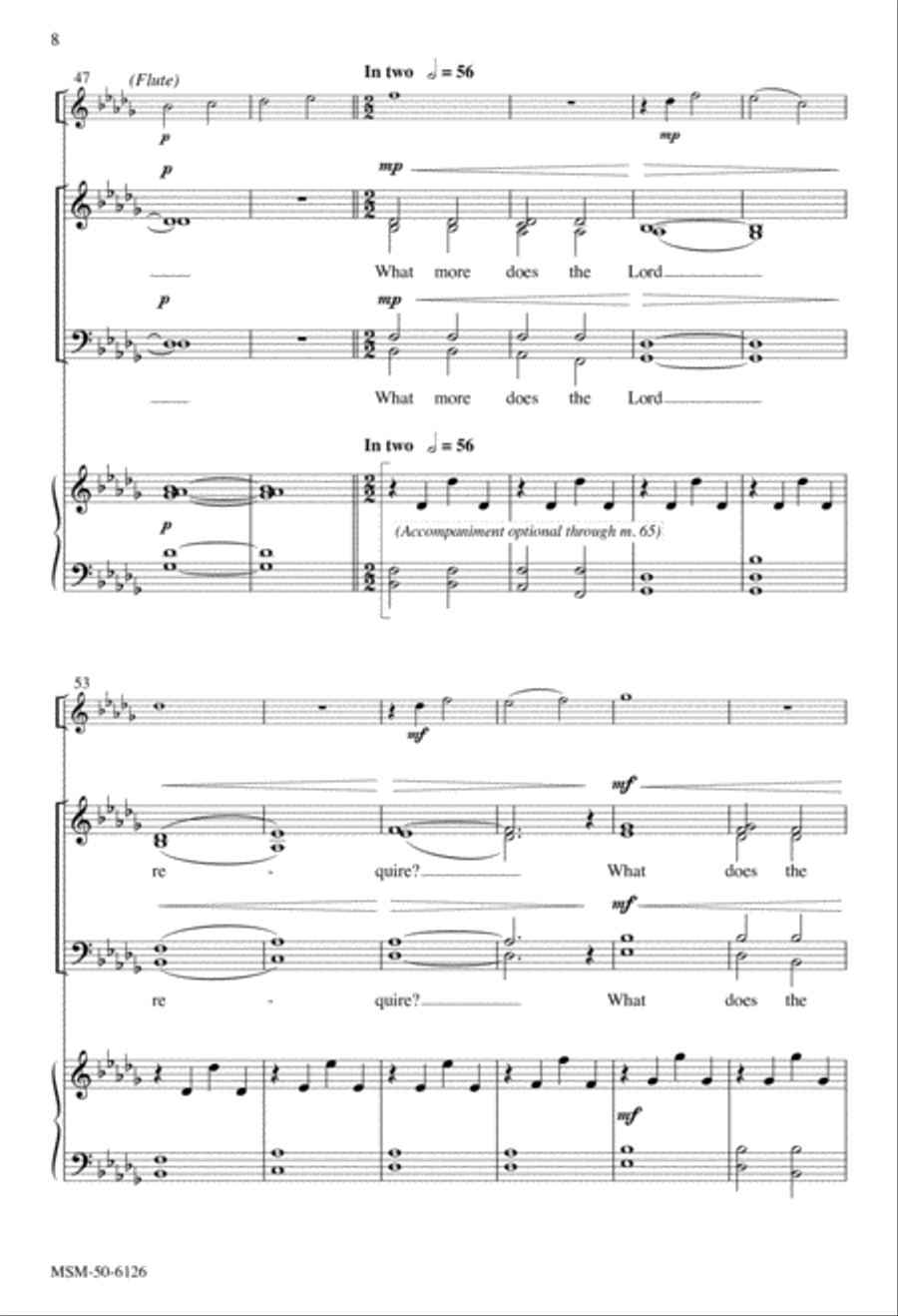To First Seek the Kingdom 4-Part scores gallery preview page 6