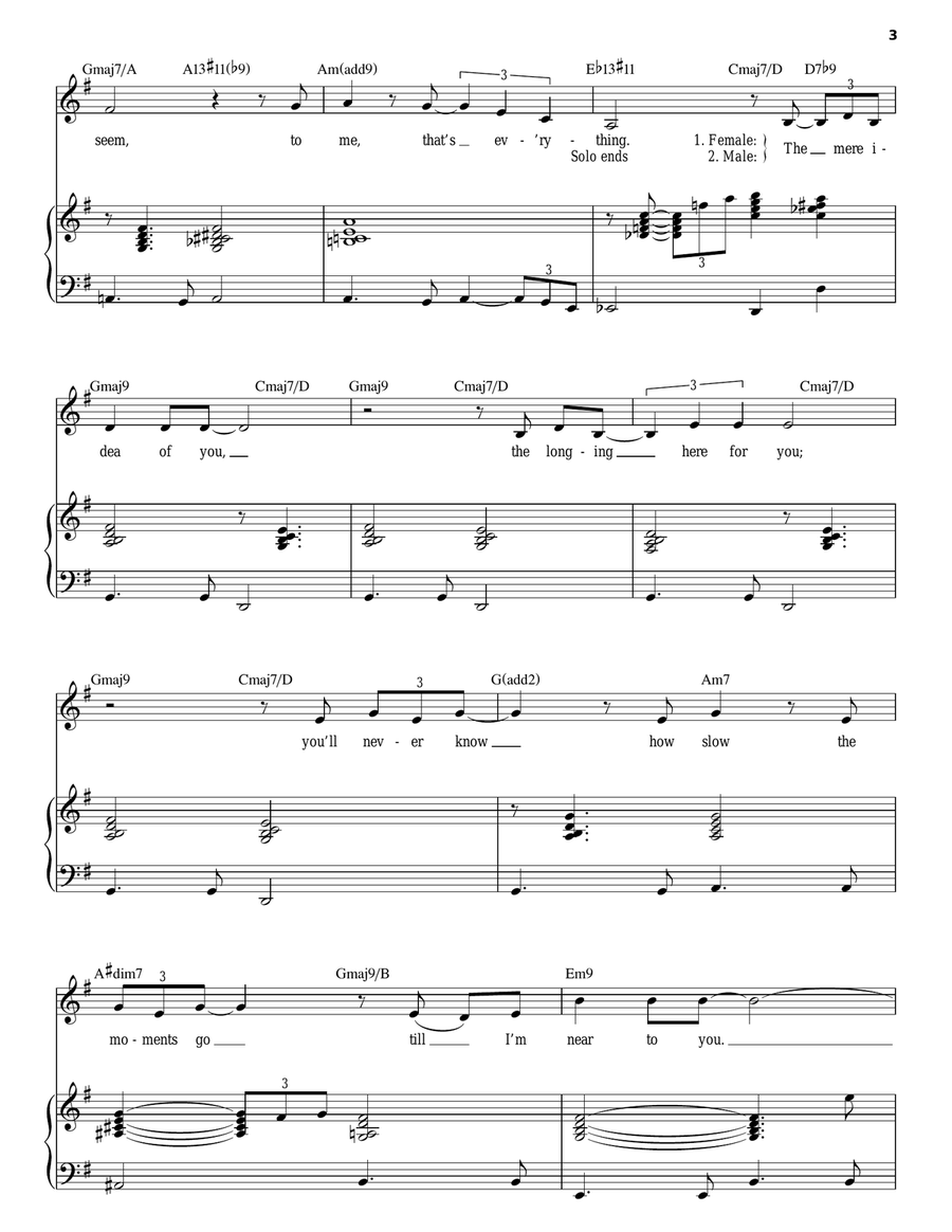 The Very Thought Of You The Very Thought Of You Piano, Vocal scores gallery preview page 3