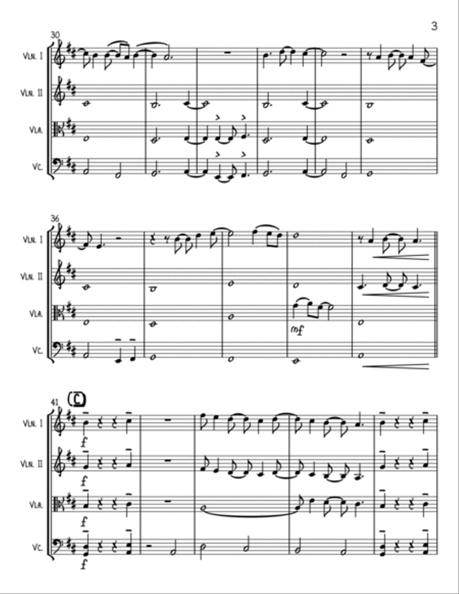 Human Nature String Quartet scores gallery preview page 3