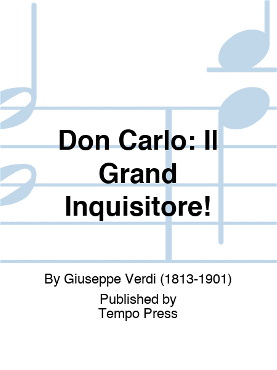 DON CARLO: Il Grand Inquisitore! Score scores gallery preview page 1