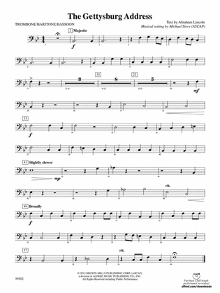The Gettysburg Address: 1st Trombone