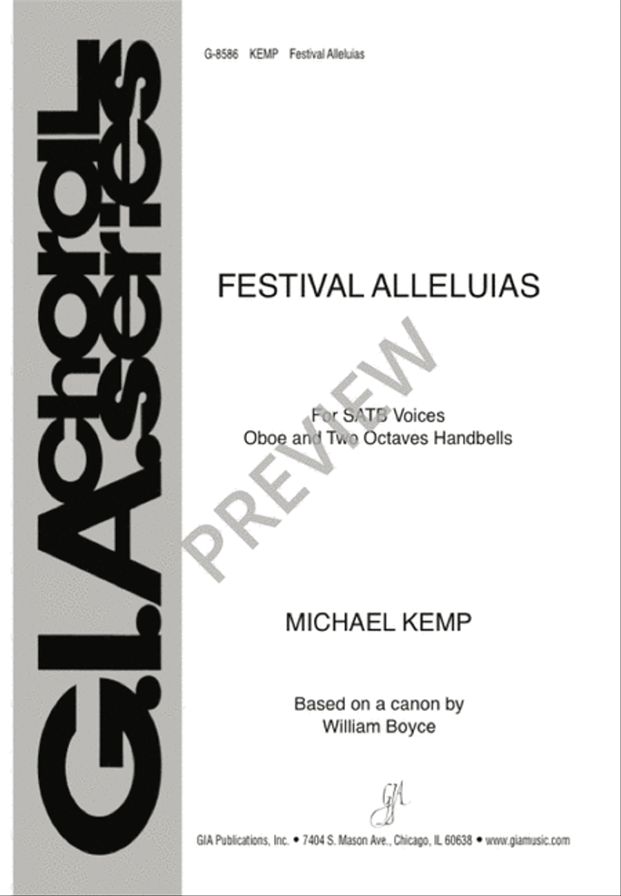 Festival Alleluias 4-Part scores gallery preview page 1