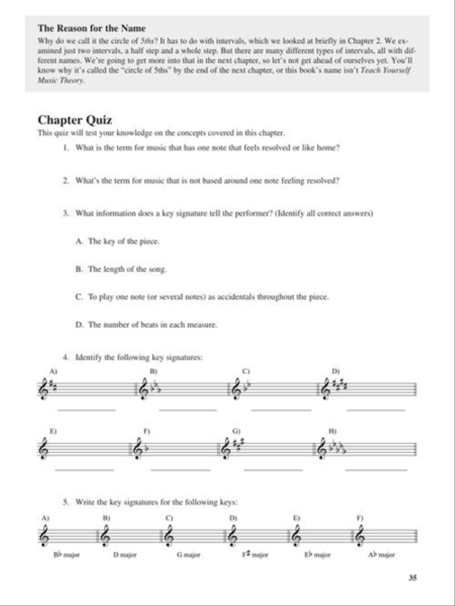 Teach Yourself Music Theory Collection / Songbook scores gallery preview page 7