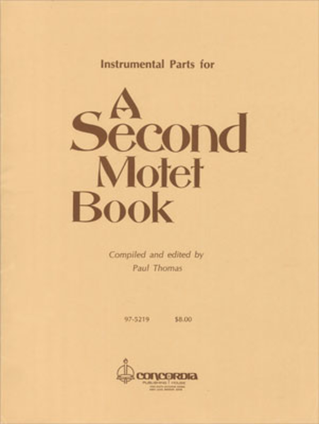 A Second Motet Book (Instrumental Parts)